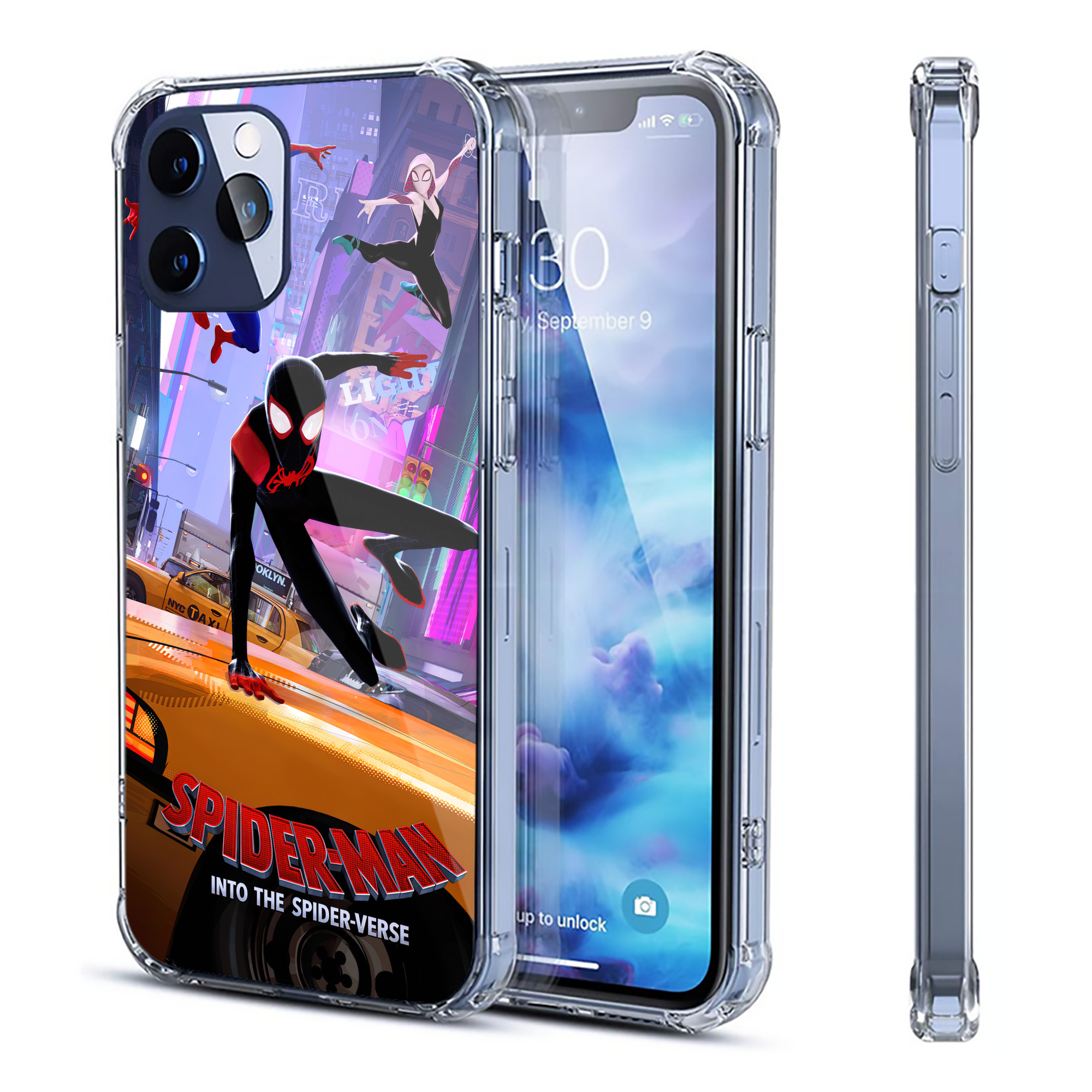 （画像用） Spider Man スパイダーマン 【iPhone 12シリーズ対応】透明スマホケース（クリアソフトケース）
